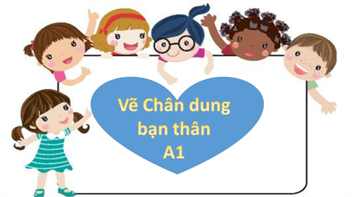 Các bạn Lớp MGL A1 - vẽ chân dung bạn thân