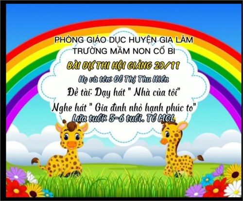 Dạy hát  Nhà của tôi 