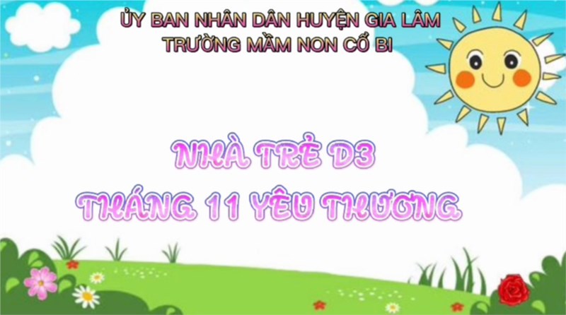 Một số hoạt động trong tháng 11 của các bé lớp NTD3