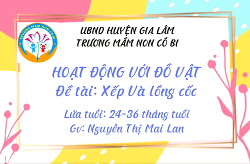 HĐVĐV: Xếp và lồng cốc - NT