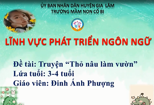 Truyện: Thỏ nâu làm vườn - MGB