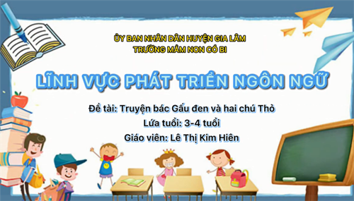 Truyện: Bác gấu đen và hai chú thỏ - MGB