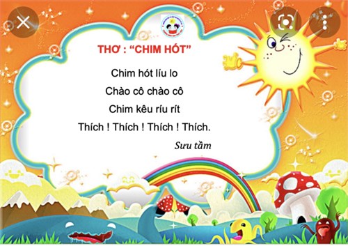 Thơ : chim hót
 