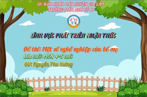 Lĩnh vực phát triển nhận thức