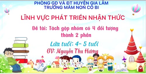 Lĩnh vực phát triển nhận thức