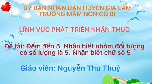 Lĩnh vực phát triển nhận thức