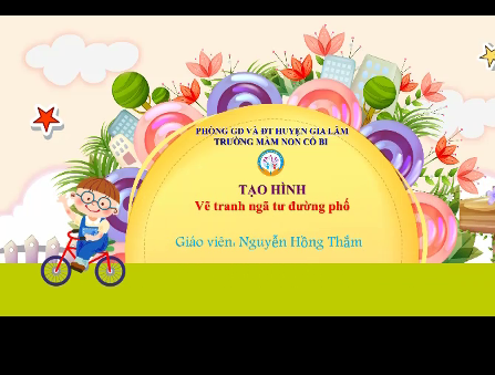 Tạo hình - Vẽ ngã tư đường phố