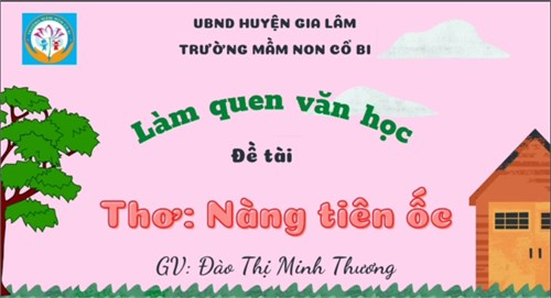 PTNN: Thơ  Nàng tiên ốc 