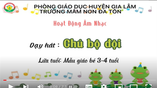 Khối Mẫu giáo bé trường MN Đa Tốn chức những hoạt động thiết thực cho học sinh kỷ niệm ngày 22/12- Ngày thành lập quân đội nhân dân Việt Nam