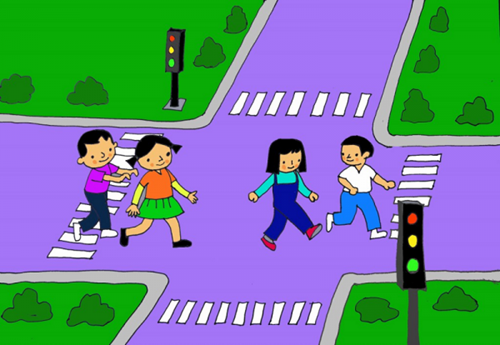 Dạy trẻ kĩ năng tham gia giao thông nếu trẻ đi bộ.
