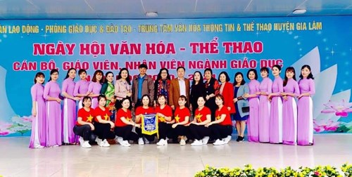 Trường MN Đình Xuyên tham dự Ngày hội Văn hóa - Thể thao ngành GD&ĐT huyện Gia Lâm năm học 2020-2021