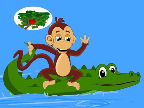 Truyện cổ tích: Khỉ và cá sấu