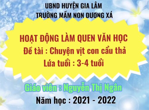 LQVH Truyện: Vịt con cẩu thả