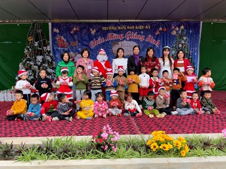 Chương trình   Chúc mừng Giáng Sinh  của các bé trường MN Kiêu Kỵ