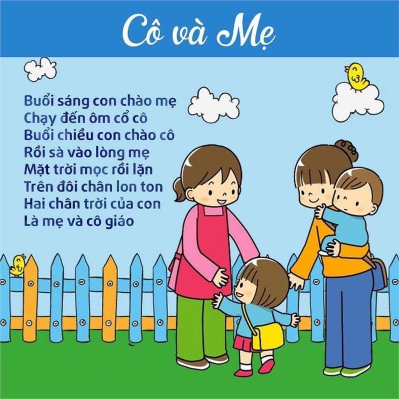 Bài Thơ: Cô và mẹ