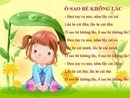 Bài hát: Ồ sao bé không lắc