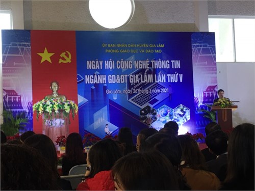 Tưng bừng Ngày Hội CNTT lần thứ V Ngành GD&ĐT huyện Gia Lâm năm học 2020-2021