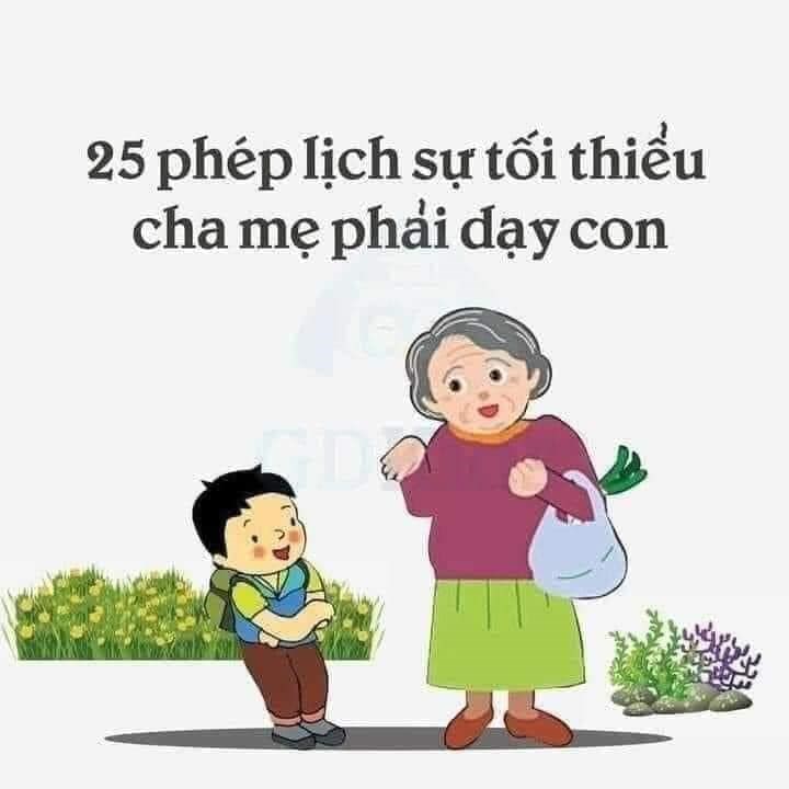 25 phép lịch sự tối thiểu cha mẹ phải dạy con ✅✅