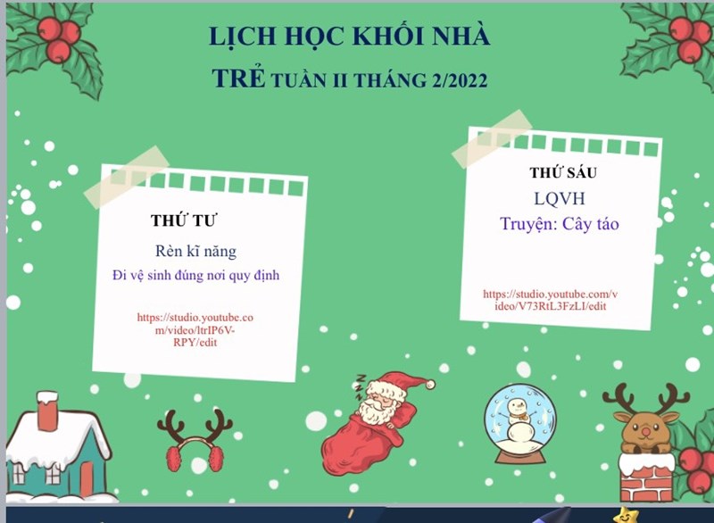 Kế hoạch giáo dục - Tuần III- Tháng 02 Khối NHÀ TRẺ Từ 14/02/2022 đến 18/02/2022)