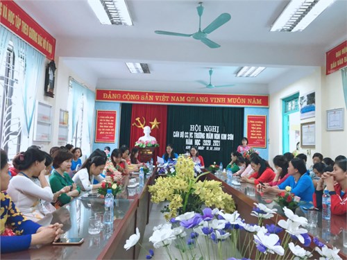 Hội nghị cán bộ, công chức, viên chức trường MN Kim Sơn năm học 2020-2021