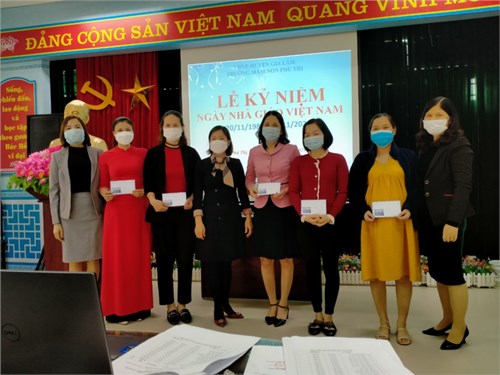 Trường mầm non Phú Thị tổ chức mít tinh
 kỷ niệm 39 năm ngày Nhà giáo Việt Nam

