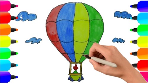 Vẽ khinh khí cầu