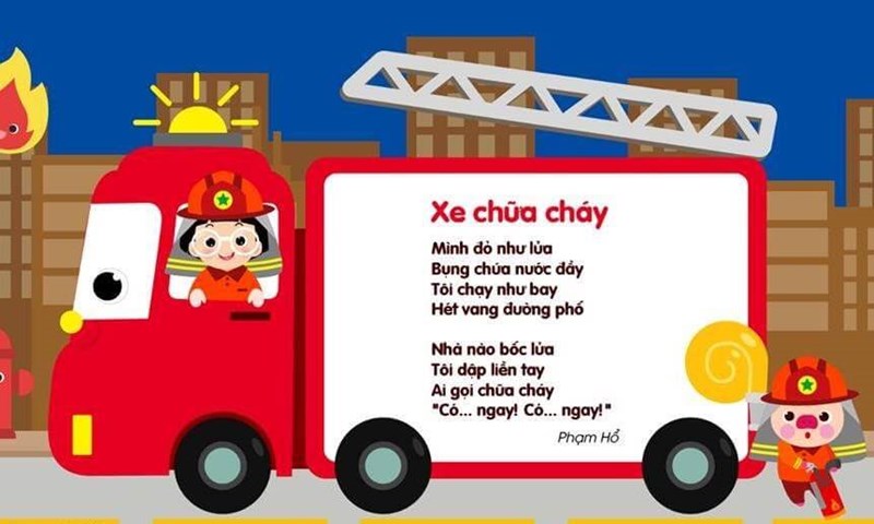 Thơ: Xe chữa cháy