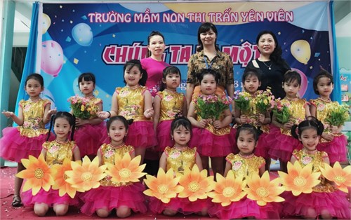 Trường mầm non Thị Trấn Yên Viên tổ chức 1/6 cho học sinh