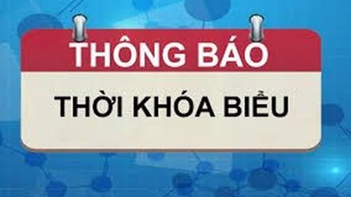 Thời khóa biểu dạy online khối Nhà Trẻ