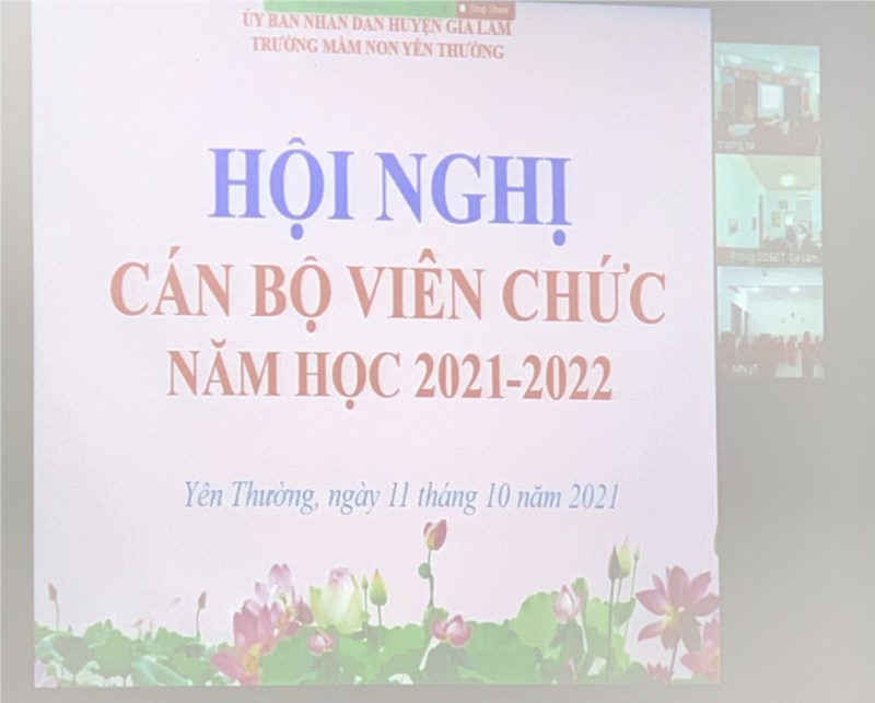 Hội nghị viên chức năm học 2021 -2022