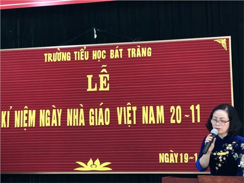 Trường TH Bát Tràng - ngày nhà giáo Việt Nam