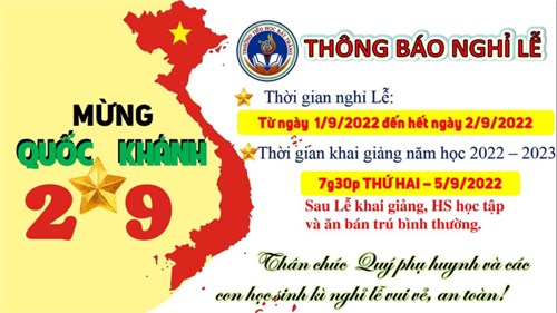 Thông báo nghỉ lễ 2/9