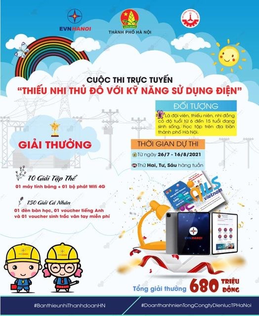 Cuộc thi “thiếu nhi với kỹ năng sử dụng điện”