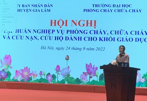 Tập huấn phòng cháy chữa cháy