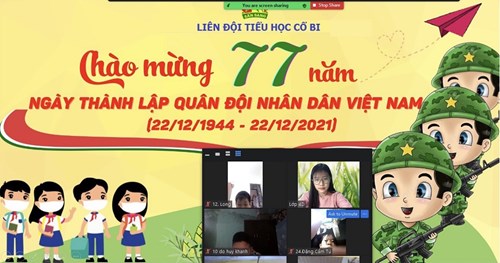 Chào mừng kỷ niệm 77 năm Ngày thành lập Quân đội Nhân dân Việt Nam (22/12/1944 - 22/12/2021)