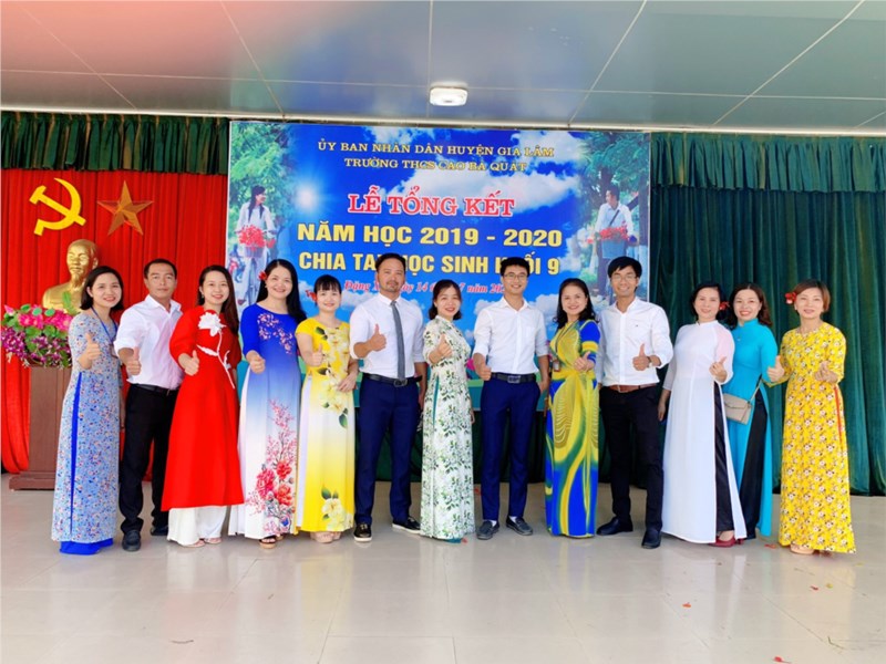 Lễ bế giảng năm học 2019-2020 và chia tay học sinh lớp 9 - trường thcs cao bá quát