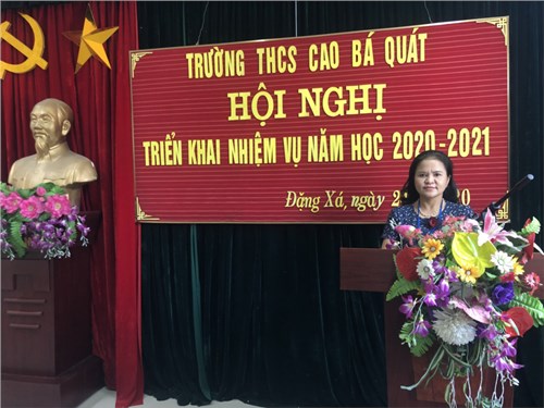 Trường THCS Cao Bá Quát triển khai học nhiệm vụ năm học 2020-2021