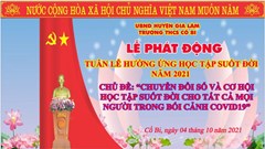 THCS Cổ Bi, Tuần lễ hưởng ứng học tập suốt đời năm 2021, Chủ đề Chuyển đổi số