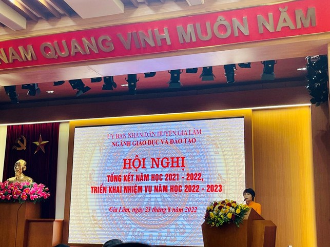 Hội nghị tổng kết năm học 2021 – 2022,
triển khai nhiệm vụ năm học 2022 – 2023
