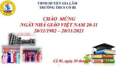 Trường THCS Cổ Bi, Chào Mừng Ngày Nhà Giáo Việt Nam 20/11