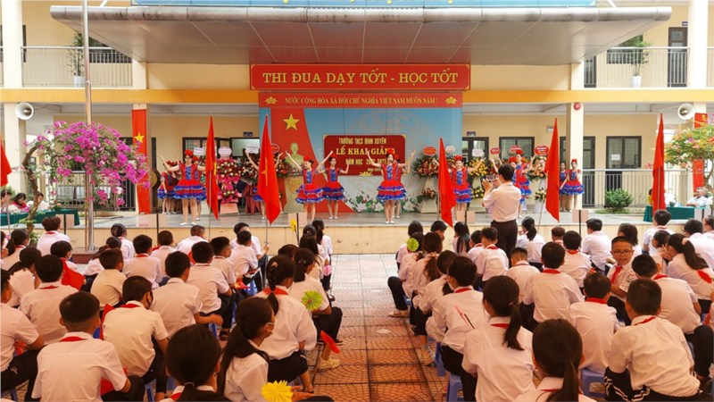 Trường THCS Đình Xuyên long trọng tổ chức Lễ khai giảng năm học 2022-2023