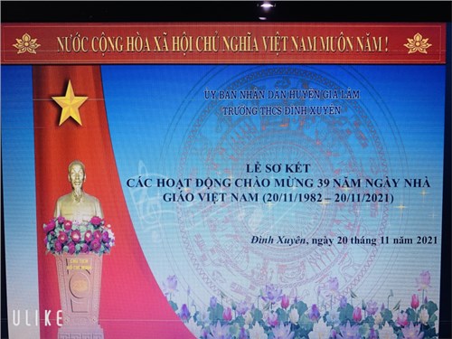 Lê sơ kết các hoạt động chào mừng 39 năm ngày nhà giáo Việt Nam 20/11/1982-20/11/2021