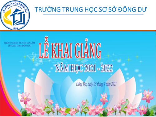 Lễ khai giảng năm học 2021-2022