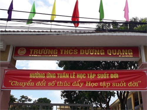 Hưởng ứng “Tuần lễ hưởng ứng học tập suốt đời” năm 2020 của Trường THCS Dương Quang