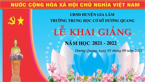 Trường THCS Dương Quang tổ chức Lễ khai giảng năm học 2021-2022 thật đặc biệt và ý nghĩa!
