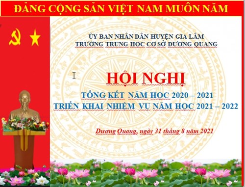 Hội nghị tổng kết năm học 2020 -2021 và triển khai nhiệm vụ năm học 2021-2022