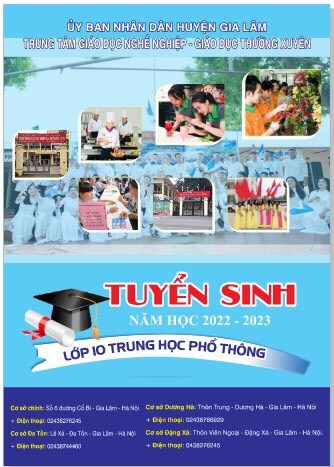 THÔNG TIN TUYỂN SINH LỚP 10_ HỆ GDNN-GDTX Năm học 2022-2023