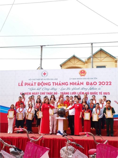 Lễ phát động tháng nhân đạo Huyện Gia Lâm năm 2022 