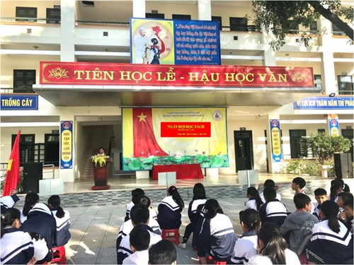 Trường THCS Trung Mầu tổ chức Ngày hội đọc sách năm 2020