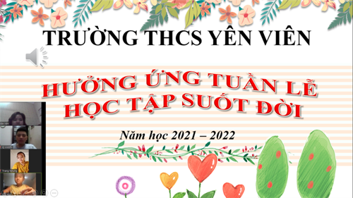 Trường THCS Yên Viên hưởng ứng tuần lễ học tập suốt đời năm học 2021-2022